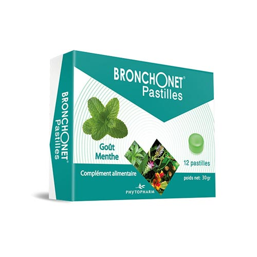 BRONCHONET PASTILLE MENTHE B12 PPA 460 BRONCHONET PASTILLE MENTHE B12 PPA 460