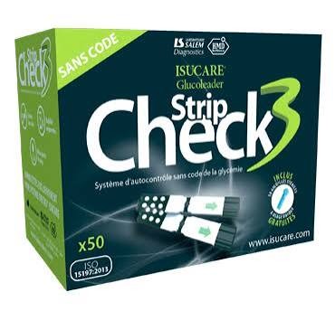 CHECK 3 BAND GLUCOS 50 TEST