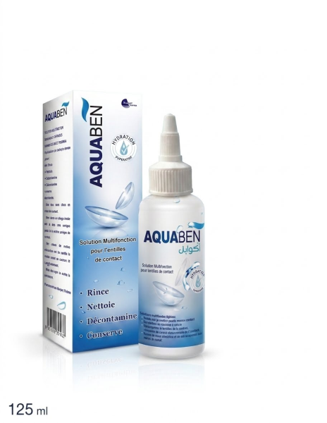 AQUABEN SOLUTION POUR LENTILLES 125ML