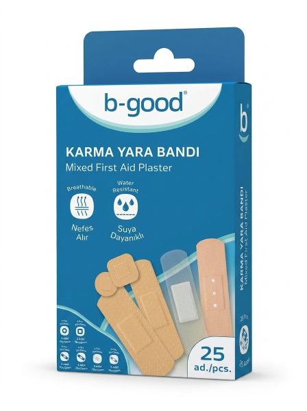 B GOOD MIXED FIRST AID PLASTER B25