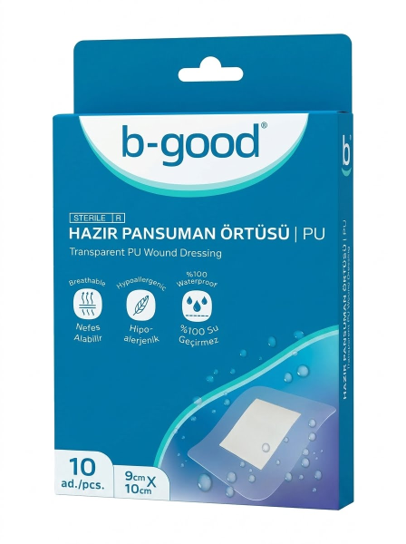 B GOOD PANSEMENT CHURGICAL STERI 9CM*10CM B10 B GOOD PANSEMENT CHURGICAL STERI 9CM*10CM B10