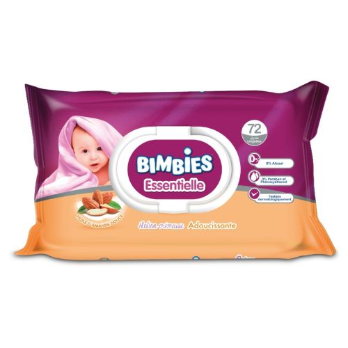 BIMBIES LINGETTE  LAIT HUILE D'AMANDE