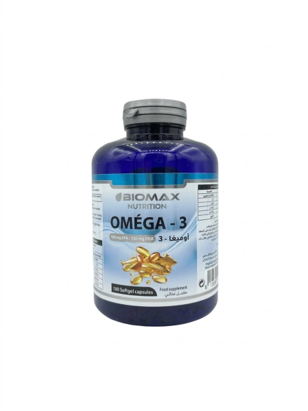 BIOMAX NUTRITION OMEGA 3  180Mg EPA/120Mg DHA /B180