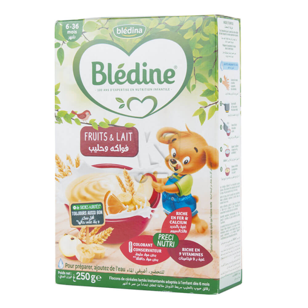 BLEDINE 250G FRUITS LAIT