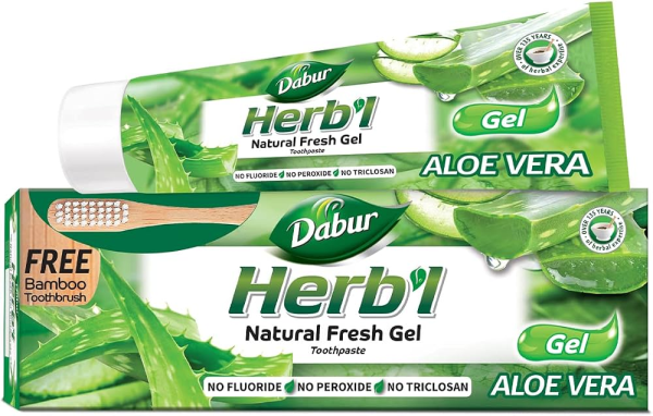 DENT DABUR HERB'L ALOE VERA GEL +BAD 150G