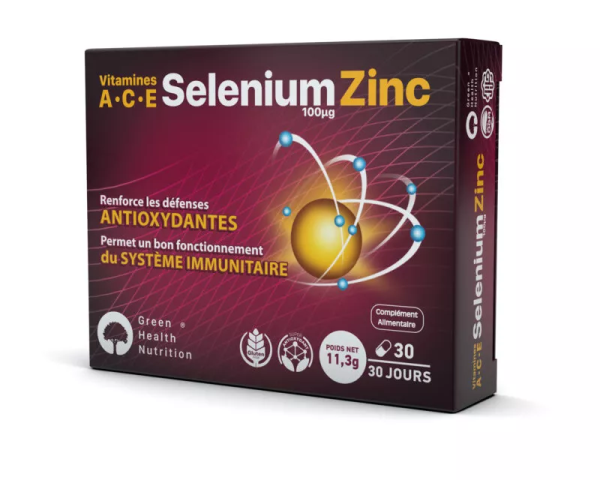 GREEN HEALTH ACE SELENIUM ZINC B/30 GREEN HEALTH ACE SELENIUM ZINC B/30