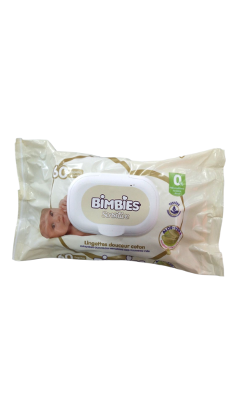 LINGETTE BIMBIES SENSITIVE 60 PCS AC