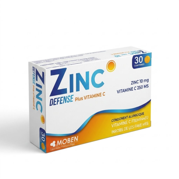MOBEN ZINC DEFENSE PLUS VITAMINE C  B/30 COMP