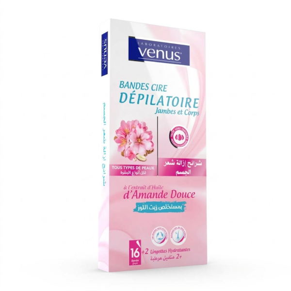 VENUS BANDES CIRE DEPILATOIRE