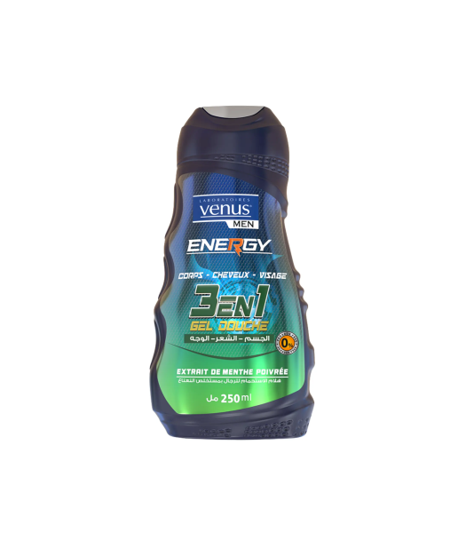 VENUS GEL DOUCHE HOMME 3 EN 1