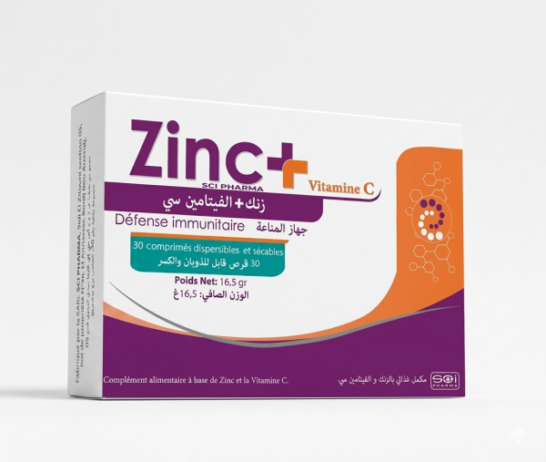 ZINC PLUS VITAMINE C SCI PHARMA